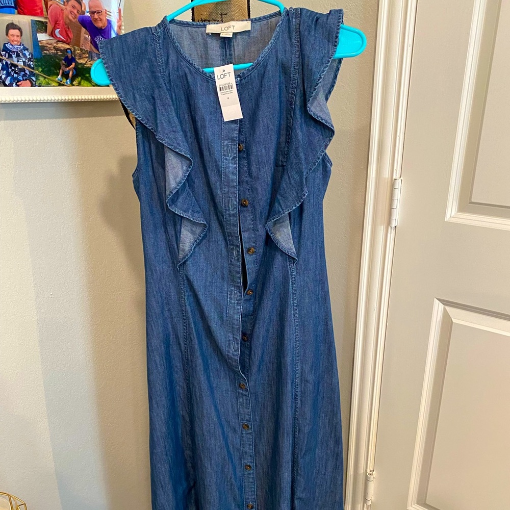 Ann Taylor Loft Denim Dress